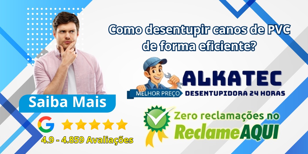 Desentupir canos de PVC