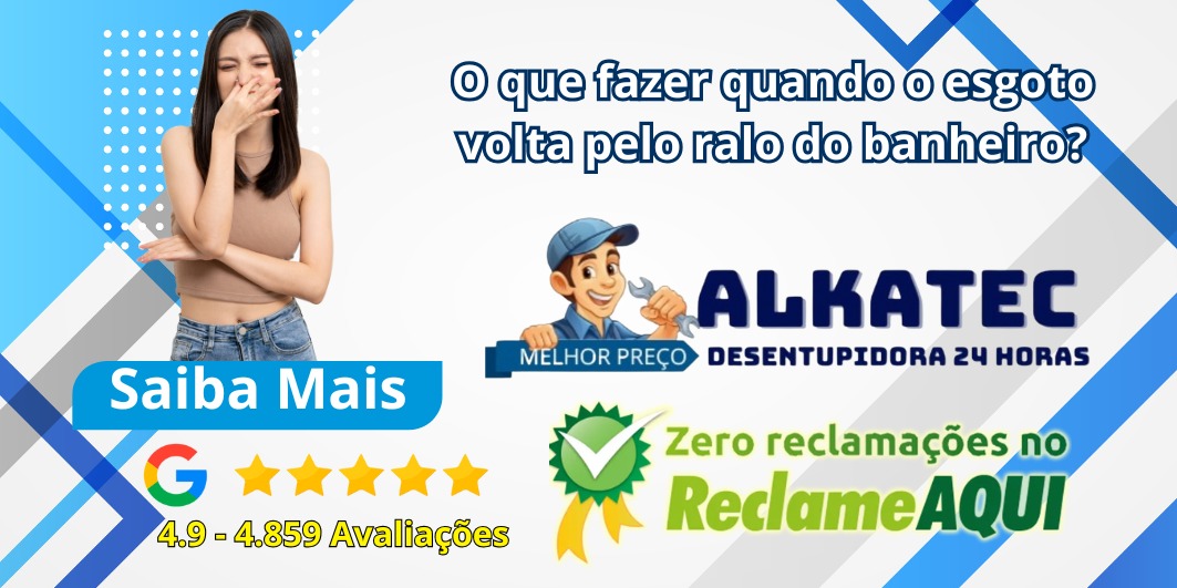 Entupimento de esgoto pelo ralo